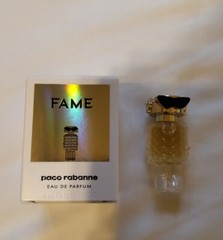 NIB PACO RABANNE FAME EAU DE PARFUM SPLASH MINI TRAVEL SIZE BOTTLE .14 FL OZ 4ML