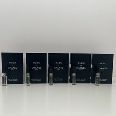 (5) Chanel Bleu De Chanel Eau De Parfum 1.5ml/0.05oz Ea Sample Vials Spray NIB