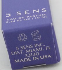 5 Sens Life of the Party Eau de Parfum 0.34 fl oz/ 10 mL NIB Travel Size Unisex