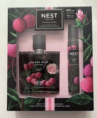 NEST New York Lychee Rose Fine Fragrance Set – Includes 50 mL (Full Size) & 8 mL