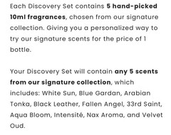 Klone Scents Discovery Set Eau de Parfum 5 x 10ml Fragrance Sampler Gift Set