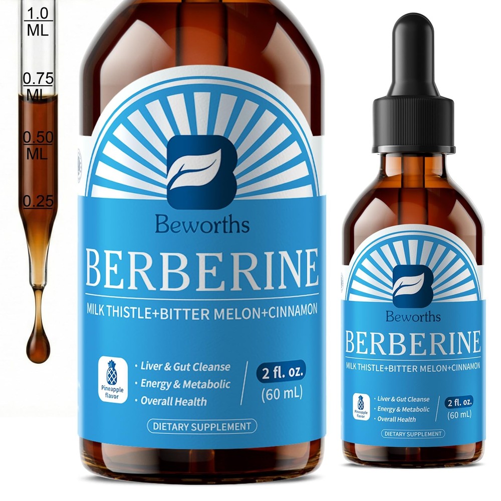Berberine Supplement with Ceylon Cinnamon – 2 Fl Oz (Pack of 1)