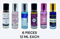 Women Assorted Roll On Oil 12 ML 6pc Limited Time Only