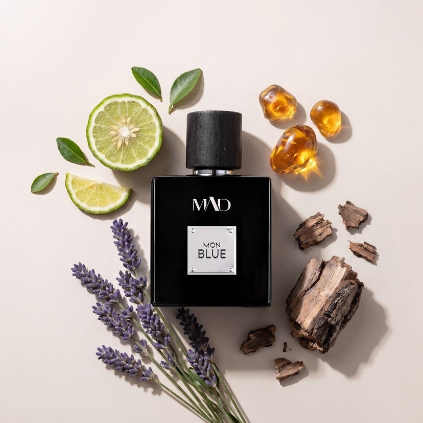 Mad Mon Blue Men Eau de Parfum 100ml Woody Aromatic Bergamot Long Lasting