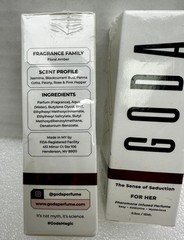 x2 Goda The Sense of Seduction For Her Pheromone Infused Perfume 0.5oz sealed