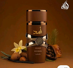 Lattafa Asad Bourbon Eau de Parfum Spray 3.4 fl oz Regular Size