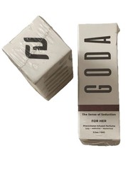 2x SEALED Goda For Her Pheromone Infused Perfume 0.5 fl oz 15ml ea Vegan Jasmine
