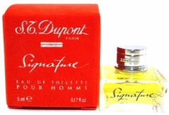 S.T. DUPONT SIGNATURE FOR MEN Eau De Toilette Mini Splash 0.17 Oz / 5 ml NEW!!!