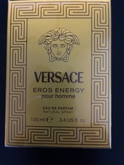 Versace Eros Energy Pour Homme Eau de Parfum Natural Spray for Men 3.4 fl oz