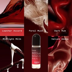 Pheromone Roll-On Cologne for Men – Spicy Vanilla, Dark Rum & Oakwood – Long-Las