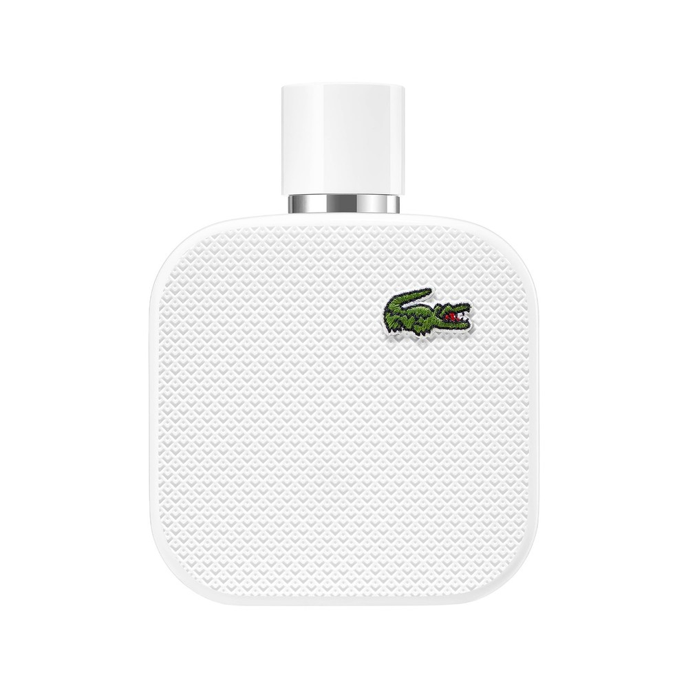 Lacoste L.12.12 Blanc Eau de toilette for Men – 3.3 Fl Oz (Pack of 1), Silver