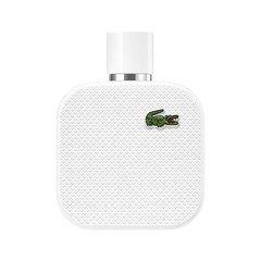 Lacoste L.12.12 Blanc Eau de toilette for Men – 3.3 Fl Oz (Pack of 1), Silver