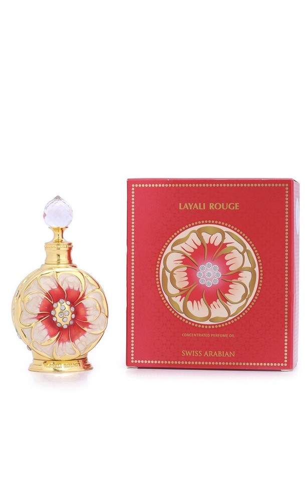 Swiss Arabian Layali Rouge Perfume Oil 15ml 0.51oz for Women Alcohol Free New