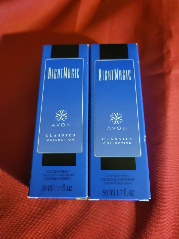 2- Avon Night Magic 1.7oz Women’s Cologne Spray NIB