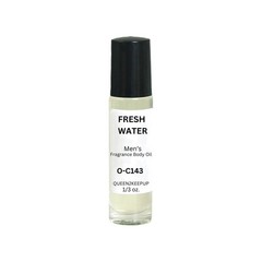 Fresh Water (Men) Body Oil 10 ml Fragrance Pure Uncut 1/3 oz Roll-On Scent