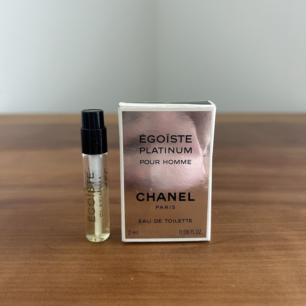 Vintage Chanel EGOISTE PLATINUM Eau De Toilette Cologne Spray On 2ml Travel Size