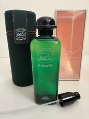HERMES EAU D’ORANGE VERTE EAU DE COLOGNE SPRAY SPLASH 6.5 0Z TRAVEL CASE VINTAGE
