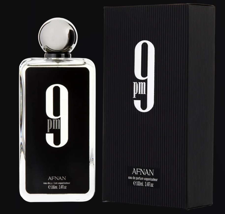 Afnan 9 PM Eau de Parfum Spray for Men 3.4 oz / 100ml Long Lasting Fragrance