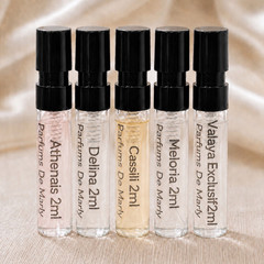 Parfums de Marly 5-Piece 2 mL Travel Set- Delina Cassili Meloria+ New 10mL total