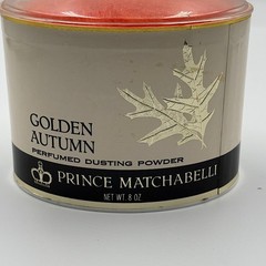 Vintage Prince Matchabelli Golden Autumn Perfumed Dusting Powder Sealed New NOS