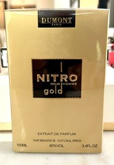 Nitro Gold Extrait De Parfum 3.4 Fl. Oz | Long Lasting Unisex Perfume For Men