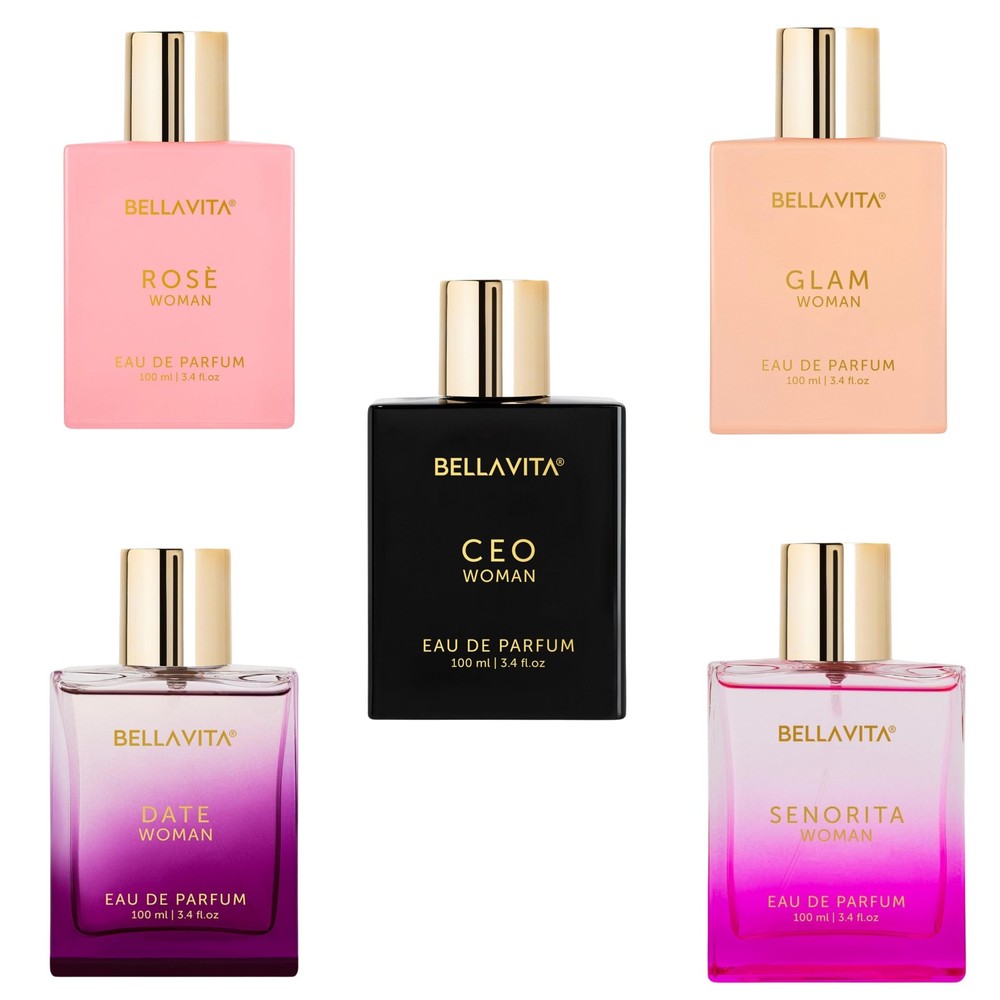 Bellavita Luxury Women Perfume Long Lasting Eau De Parfum 5x100ml Premium Gift
