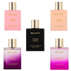 Bellavita Luxury Women Perfume Long Lasting Eau De Parfum 5x100ml Premium Gift