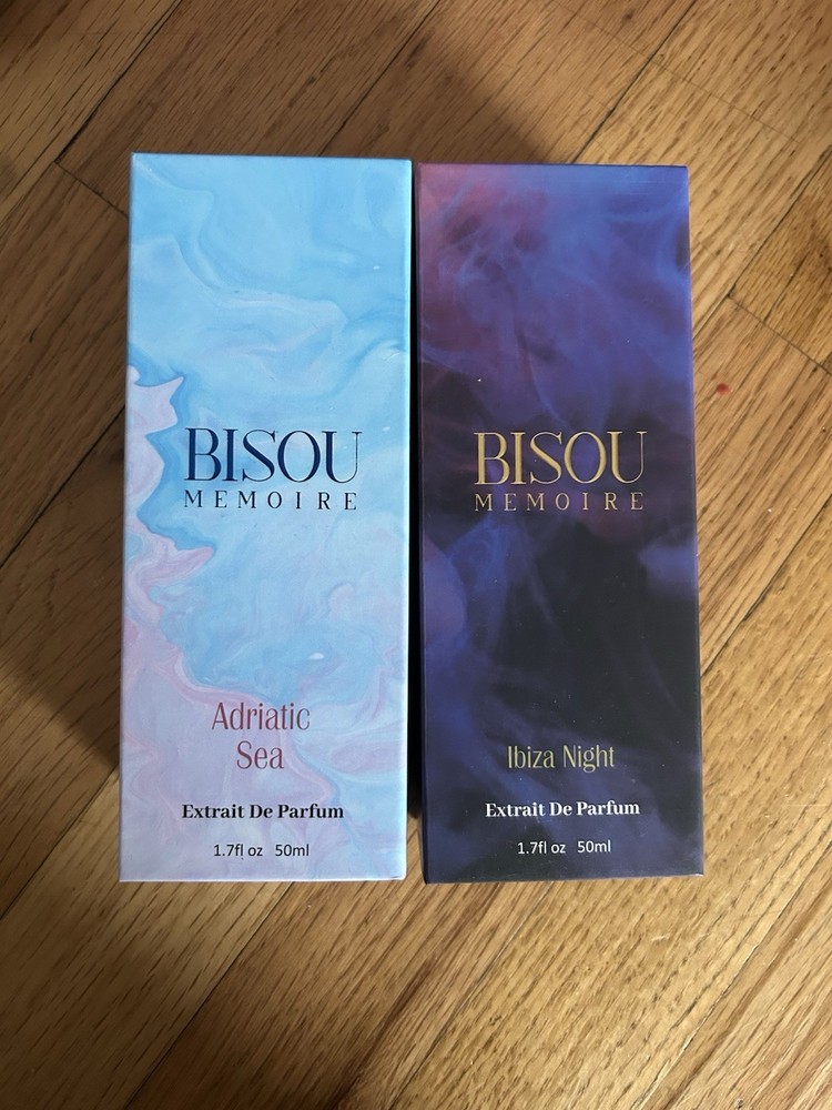 Bisou Memoire Adriatic Sea & Ibiza Night Extrait De Parfum 1.7 fl oz w travels