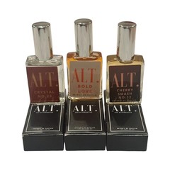 ALT. Fragrances 3 PCS Extrait De Parfum -Crystal No. 23, Bold Love, Cherry Smash