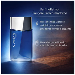Quasar Vision 100ml 3.4oz by O Boticario – Men’s Fresh Fougere Metallic Notes