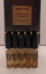 5 X Tom Ford Tobacco Vanille Sample 2 ML Each/ 10 Ml Total/ Unused/ Gift Bagged