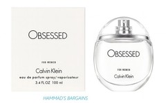 OBSESSED BY CALVIN KLEIN EDP 3.4 OZ / 100 ML FOR WOMEN WITH CAP NEW IN WHITE BOX