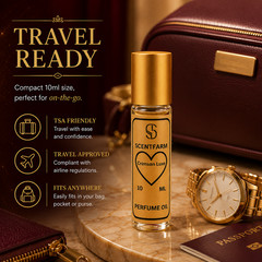 SCENTFARM Crimson Luxe Perfume Oil Long-Lasting Concentrated Roll-On Fragrance,