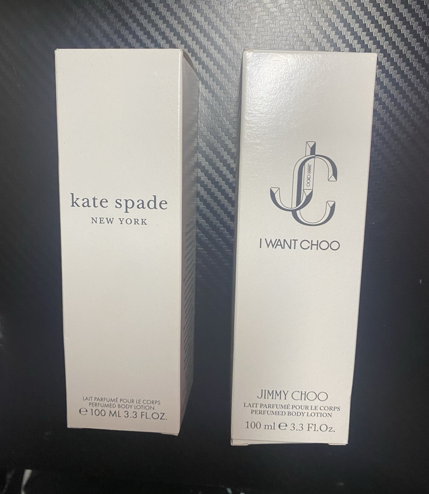 Kate Spade & JC I Want Choo Perfumed Body Lotion 3.3 fl oz (Includes Both)