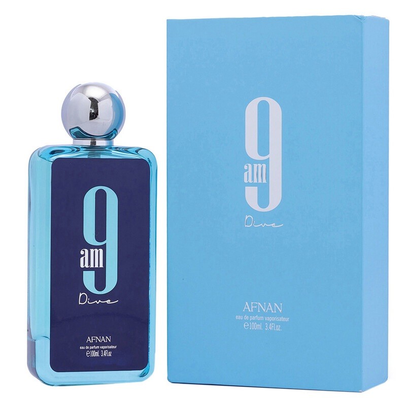 Afnan 9AM Dive Eau de Parfum 100ml 3.4oz Fresh Aquatic Unisex Fragrance