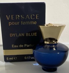 Versace Dylan Blue Pour Femme Eau de Parfum-Mini Travel Size 0.17fl oz/5 ml-NEW