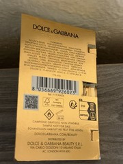 Dolce & Gabbana The One Eau de Parfum Intense Spray Sample 1.5ml