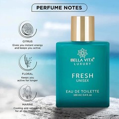 Bella Vita Fresh Unisex Luxury Eau De Parfum 100 ml Long Lasting Fast Shipping