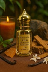 Sandalwood Vanilla Musk Perfume Oil Alcohol Free Arabian Attar Stick 12ml