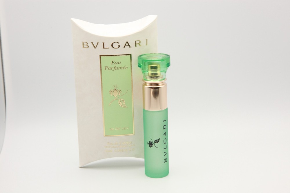 BVLGARI au thé Vert (Green Tea) Eau de Cologne – .34 Fl oz / 10mL Pack of 3 NEW