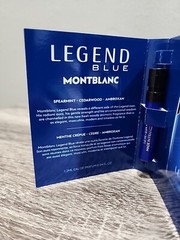 NEW MONTBLANC LEGEND BLUE EAU DE PARFUM SAMPLE SIZE SPRAY 1.2 ML / 0.04 FL OZ