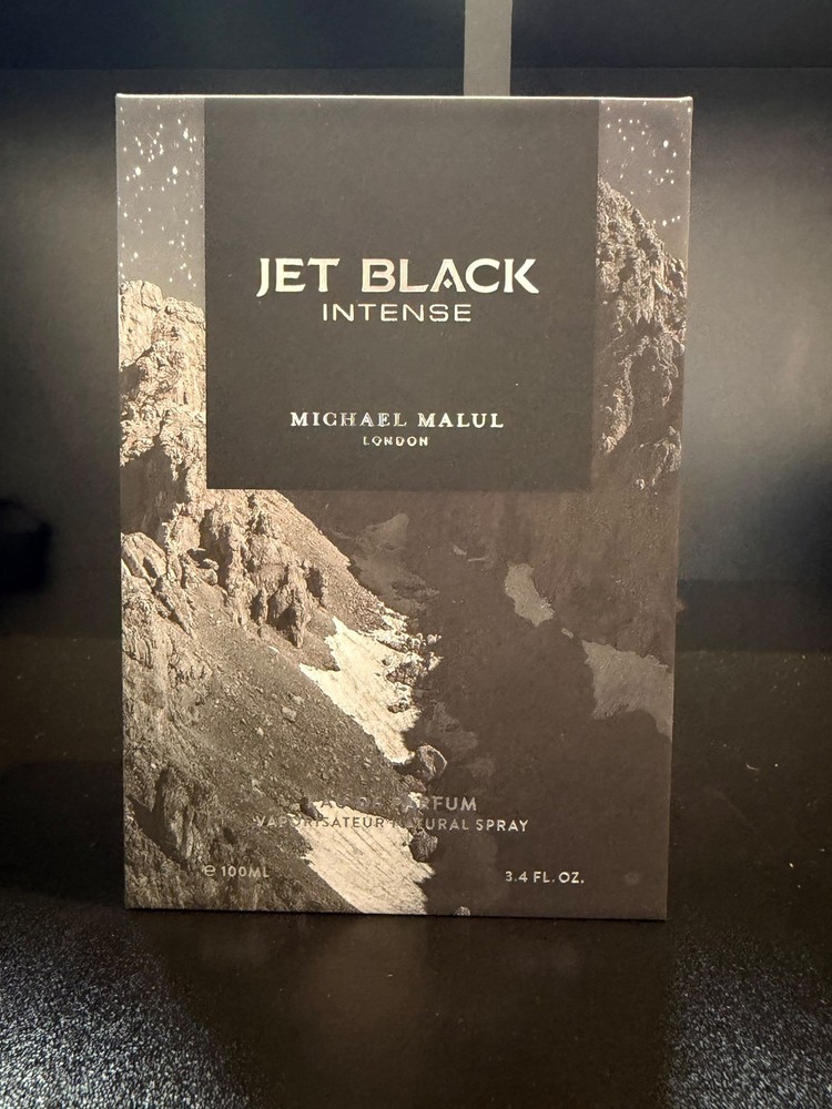Jet Black Intense by Michael Malul Eau De Parfum Spray 3.4Oz./100Ml.(New in Box)