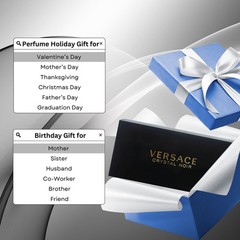 VERSACE CRYSTAL NOIR by Gianni Versace Gift Set for WOMEN: EDT .17 OZ MINI &…