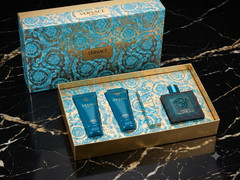 Versace Eros for Men 4pc Gift Set 3.4 oz EDT Shower Gel Balm NEW