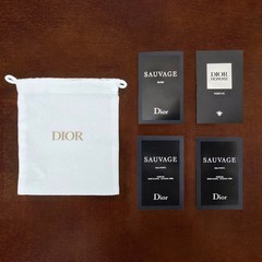 Dior – Lot of 5 Items – Sauvage Elixir, Eau Forte & Dior Homme Samples & Pouch