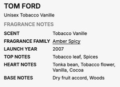 Tom Ford Unisex Tobacco Vanille EDP Spray 3.4oz/100ml SEALED – FREE SHIPPING