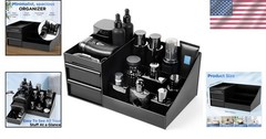 High-Capacity Cologne Organizer for Men – Elegant Tabletop Storage Solution