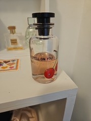 cherry refillable Louis Vuitton Spell on you 3.4oz Parfum bottle Takashi Murakam