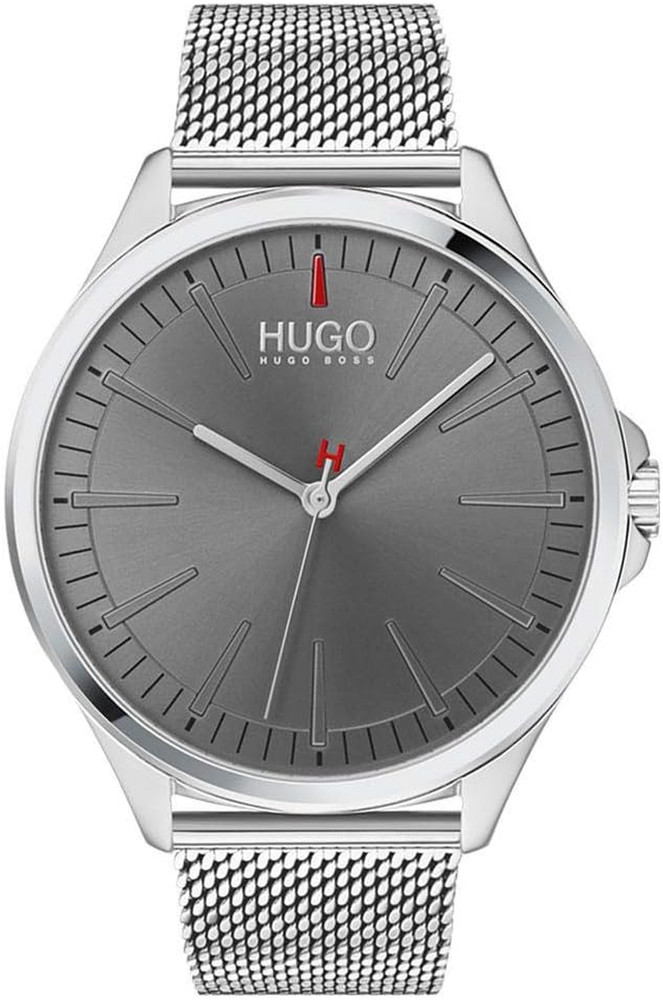 Stylish Gold-Tone Quartz Watch for Men with Stainless Steel Mesh Bracelet