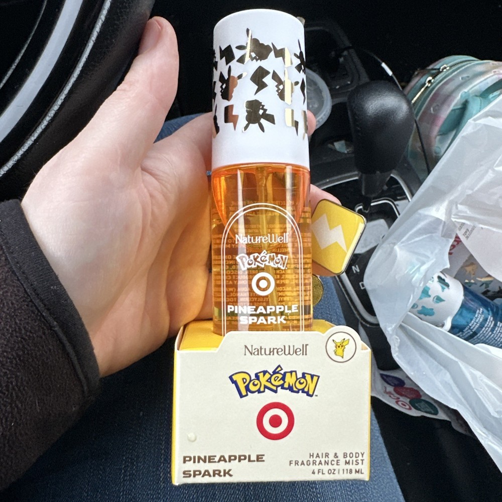 Naturwell Pokemon X Target Collab Pineapple Spark Hair Body Fragrance Mist